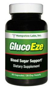 GlucoEze blood sugar support supplement from Hampshire Labs