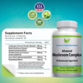 Mushroom complex supplement ingredients